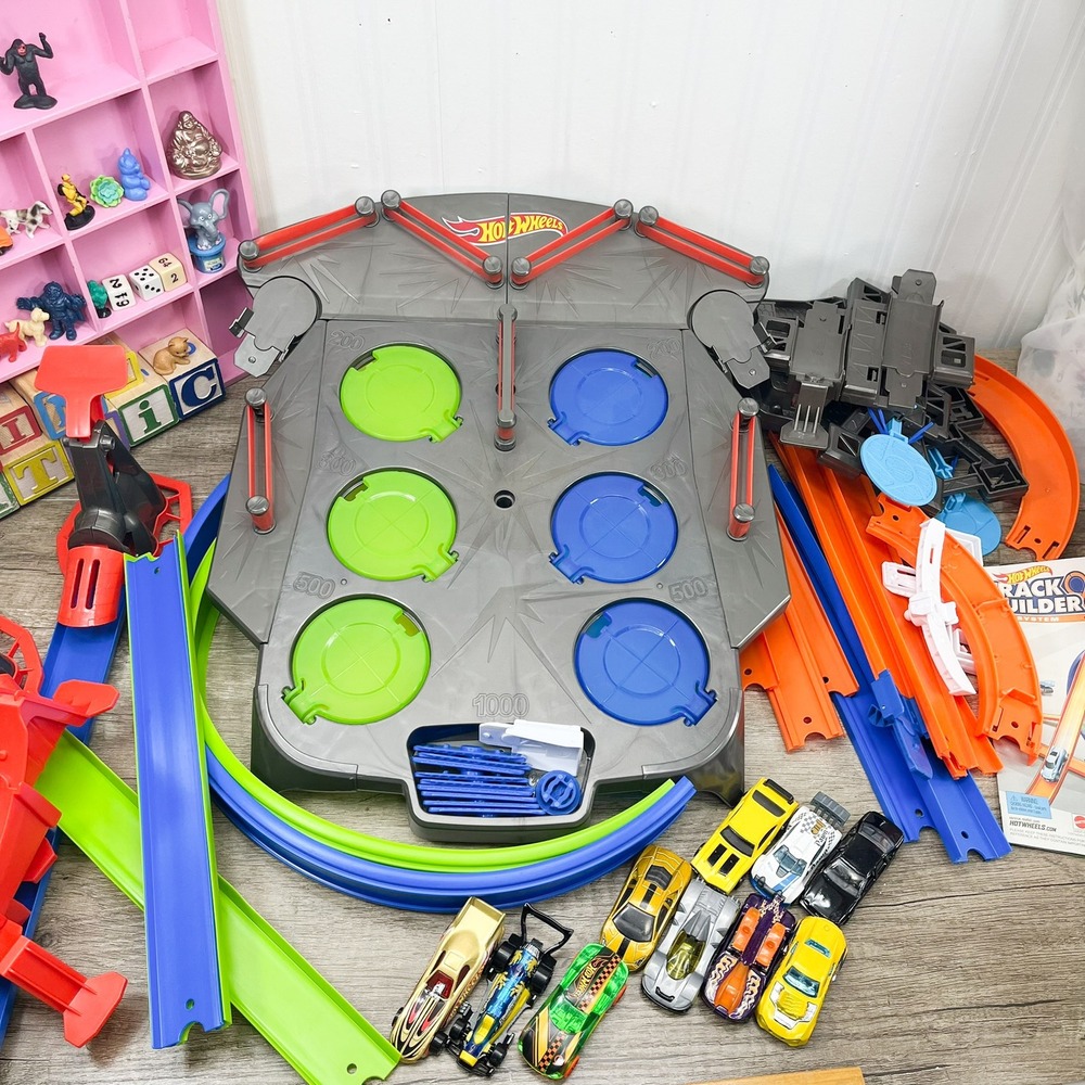 Hot Wheels Action Rebound Racer (complete) and Track Builder System pieces - Picture 7 of 8
